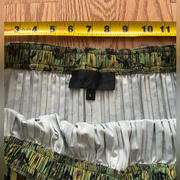 No. 6 Green and Black Patterned Midi Skirt - Picture 3 of 3